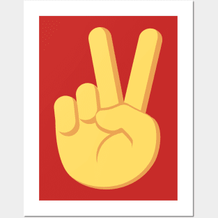 Peace Sign Emoji Posters and Art